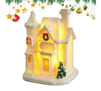 Christmas Houses - LED Lighted Tabletop House Figurines,Collectible Building Decoration for Window Storefront Apartment Shelf Winter Holiday Party