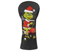 Christmas Humour - Copritesta per mazza da golf, in pelle PU, edizione festiva
