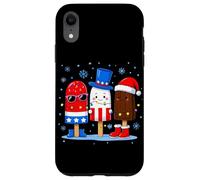 Christmas Ice Cream Orgoglioso Bandiera Americana Uomini Donne Bambini Natale Custodia per iPhone XR