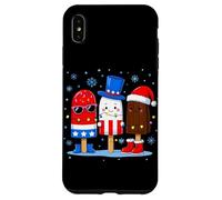 Christmas Ice Cream Orgoglioso Bandiera Americana Uomini Donne Bambini Natale Custodia per iPhone XS Max