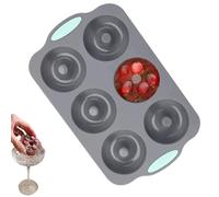 Christmas Ice Molds - 28x18cm Silicone Non-stick Holiday 6-Hole | Festive Wreath Ice Making Tray Soap Molds | For Cocktail Whisky Soap Cake Candy Dessert Treat Drinks Festival Home