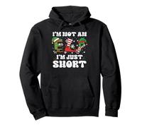 Christmas I'm Not Elf Just Short Divertente Natale Donne Bambini Uomini Felpa con Cappuccio