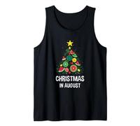 Christmas in August Watermelon Xmas Tree Summer Men Women Canotta