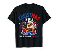 Christmas in July Bald Eagle Chillin Through 250 Years Maglietta