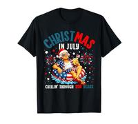 Christmas in July George Washington Chillin Through 250 Year Maglietta