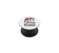 Christmas in July Surfing Santa Beach Only Waves no Kooks PopSockets PopGrip Adesivo