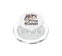 Christmas in July Surfing Santa Beach Only Waves no Kooks PopSockets PopGrip per MagSafe