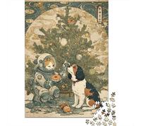 Christmas in Space Puzzle Impossibili 1000 Pezzi Decorazione Per La Casa. Giochi Rilassamento E Intelligence Per Adulti E Ragazzi Da 14 Anni 52x38cm/1000pcs