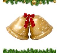 Christmas Inflatable Ball | 22inch Inflatable Christmas Ball Outdoor Decoration With Bow, Big Blow-Up Holiday Ornament | For Yard, Lawn, Garden, And Home Decor