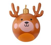 Christmas Inflatable Ball | Balll and Bear Decoration, Blow Up LED Lighted | Deer Lawn Ornaments for Home Decor Indoor Outdoor Holiday Porch Pathway Yard Garden Party