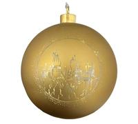 Christmas Inspirations Harry Potter, palla di Natale, 15 cm, in vetro illuminato Hogwarts con LED bianco caldo, con licenza ufficiale, decorazione natalizia e personaggio da collezione