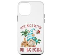 Christmas Is Better On The Beach Funny Xmas Gnome Custodia per iPhone 12 mini