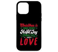 Christmas Is Family, Friends Love Memories Funny Xmas Custodia per iPhone 12 mini