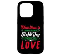 Christmas Is Family, Friends Love Memories Funny Xmas Custodia per iPhone 15 Pro