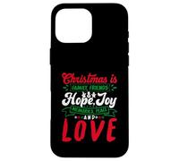 Christmas Is Family, Friends Love Memories Funny Xmas Custodia per iPhone 16 Pro Max