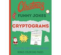 Christmas Jokes Cryptogram Puzzles for Kids
