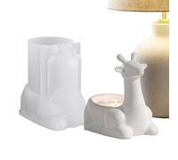 Christmas Kneeling Deer Candle Stand Molds For Epoxy Resin | Easy Release Crafts Maker Aid,Reindeer Candlestick Silicone Mould For Christmas Holiday Decoration