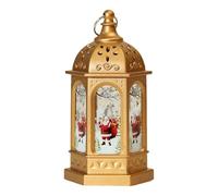 Christmas Lamp - Retro LED Night Light for Holiday Party, Indoor Outdoor Use with Ambient Glow Function, Vintage Decoration for Bedroom Living Room Garden, 2.76x2.76x5.12 in