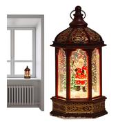 Christmas Lantern | 3 pezzi Christmas Candle Lantern Set | Snow Globes Festive Decoration | Festive Lighted Ornament Decor For Desk, Party, Gatherings, Home Decoration and Seasonal Celebration
