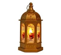 Christmas Lantern, Retro Castle 13cm Table Lamp | .co.uk with Candle Holders with Handle, Warm Light for Home Decor, Christmas Lantern | Indoor Outdoor Bedroom Garden Living Room
