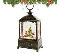 Christmas Lanterns Outdoor,Santa Snowman with Music Timer | Musical Christmas Snow Globes Night Lights - for Home Decor Indoor Desk Table Shelf Mantel Fireplace Office Dorm Farmhouse