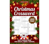 Christmas Large Print Crossword Puzzle Books For Adults & Seniors: Holiday Themed Fun Challenges For Focus And Relaxation, Christmas Perfect Gift For Crossword Lovers