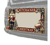 Christmas License Plate Frame | Christmas Metal Auto Tag Decoration