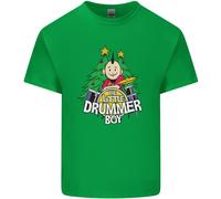 Christmas Little Drummer Boy Maglietta Uomo Cotone Manica Corta Girocollo