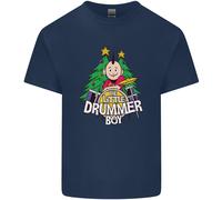 Christmas Little Drummer Boy Maglietta Uomo Cotone Manica Corta Girocollo