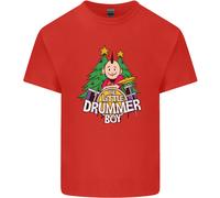 Christmas Little Drummer Boy Maglietta Uomo Cotone Manica Corta Girocollo