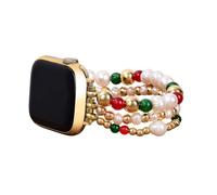 Christmas Magic, cinturino per Smart Watch da 44 mm, 40 mm, 38 mm, 41 mm, 45 mm, 49 mm, 42 mm, da donna, cinturino per iWatch serie SE 9, 8, 7, 6, 5, 4, 3, 2, 1 (Christmas Starlight, L, adatto a polsi