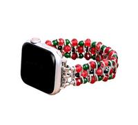 Christmas Magic, Cinturino per Smart Watch da 44 mm, 40 mm, 38 mm, 41 mm, 45 mm, 49 mm, 42 mm, da donna, per cinturini iWatch serie SE 9, 8, 7, 6, 5, 4, 3, 2, 1 (ciondolo natalizio argento, piccolo