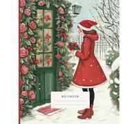 Christmas Magic Notebook Snow And Roses: A beautiful notebook for Christmas, showcasing delicate roses dusted with winter snow