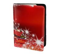 Christmas Magic Print 5.5 "passaporto elegante viaggio portadocumenti di archiviazione sicuro per i viaggiatori caso