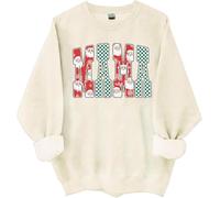 Christmas Mama Sweatshirt Mama Claus camicie per le donne Merry Christmas Mom Shirt, Khika, S