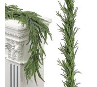 Christmas Mantle Garland, Artificial Green Pine Wreath, Sturdy and Reusable Design, Realistic Holiday Greenery for Fireplace Mantel, Fronte Door, Home Christmas Winter Decorations