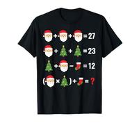 Christmas Math Puzzle Babbo Natale Albero Calza Vacanze Riddle des Maglietta
