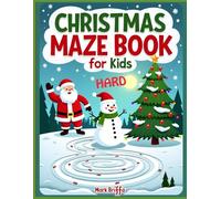 Christmas Maze Book for Kids - Hard