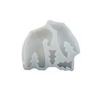 Christmas Mold, Santa Claus Silicone Mould, 4.92x5.59 Inches Heat-Resistant And Freezer-Safe, Non-Stick Holiday Craft Mold for School Home, Candle Soap Making, Both Kids And Adults
