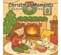 Christmas Moments Coloring Book: Cozy Holiday Coloring Book with Cute Girls, Pets and Warm Festive Vibes