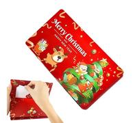Christmas Money Gift Box - Money ggifts Christmas Mysttery box | Foldable 10 Compartments Festive Holder, Merry Christmass Piggy Bank
