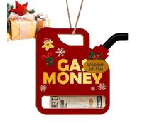 Christmas Money Holders - 2D Wooden Clips, Wooden Christmas Cash and Coin Holders | 2D Holiday Storage Clips for Gift Wrapping, Birthday, Party, Men, Tree Decor | Perfect for Coin and Paper Money