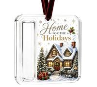 Christmas Money Holders, Acrylic Cash Clip Organizer Decorative Bill Holder | Christmas Tree Ornament 10x10x0.2cm, For Holiday Birthday Graduation Wedding Kids Adults Teens Men