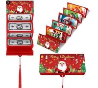 Christmas Money Holders-Christmas Cash Gift Envelopes Money Holder with 10 Slots for Cash for Men Women Girls Boys, Surprise Money Envelopes (A,5PCS)