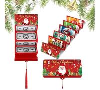 christmas money holders gift,christmas money holder for cash gift card,christmas money wallets and envelopes,10 Slots Surprise Christmases Xmas Gift Card Holders,Christmas Gifts For Men Women-A