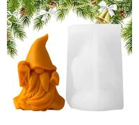 Christmas Moulds - Dwarf Candle Mold | Faceless Gnome Dwarf Molds for Fondant Cake | Christmas Candle Moulds Resin Crafts Molds for Home Decor Garden Statue