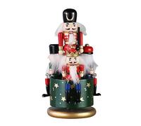 Christmas Musical Box, Rotating Christmas Nutcracker, Figurines Decoration | 4.33x4.33x7.87 inches Nutcracker Musical Box for Tables Shelves Mantelpieces Living Room, Home