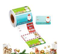 Christmas Name Tags Stickers - Festive Labels, Self-Adhesive Holiday Stickers for DIY Crafts, Gift, Party Decorations | Perfect for Kids, Adults, Classroom, Home, Favor Wrapping, Holiday Projects
