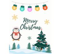 Christmas Notebook: A Festive Holiday Journal for Notes, Lists, and Christmas Memories. 8,5x11 120 pages.