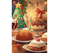 Christmas Notebook: Blank Paper Journal with Green Lines for your Notes : A 100 Page 6 x 9 Inch Frida Notebook: A 100 Page 6 x 9 Inch Notebook